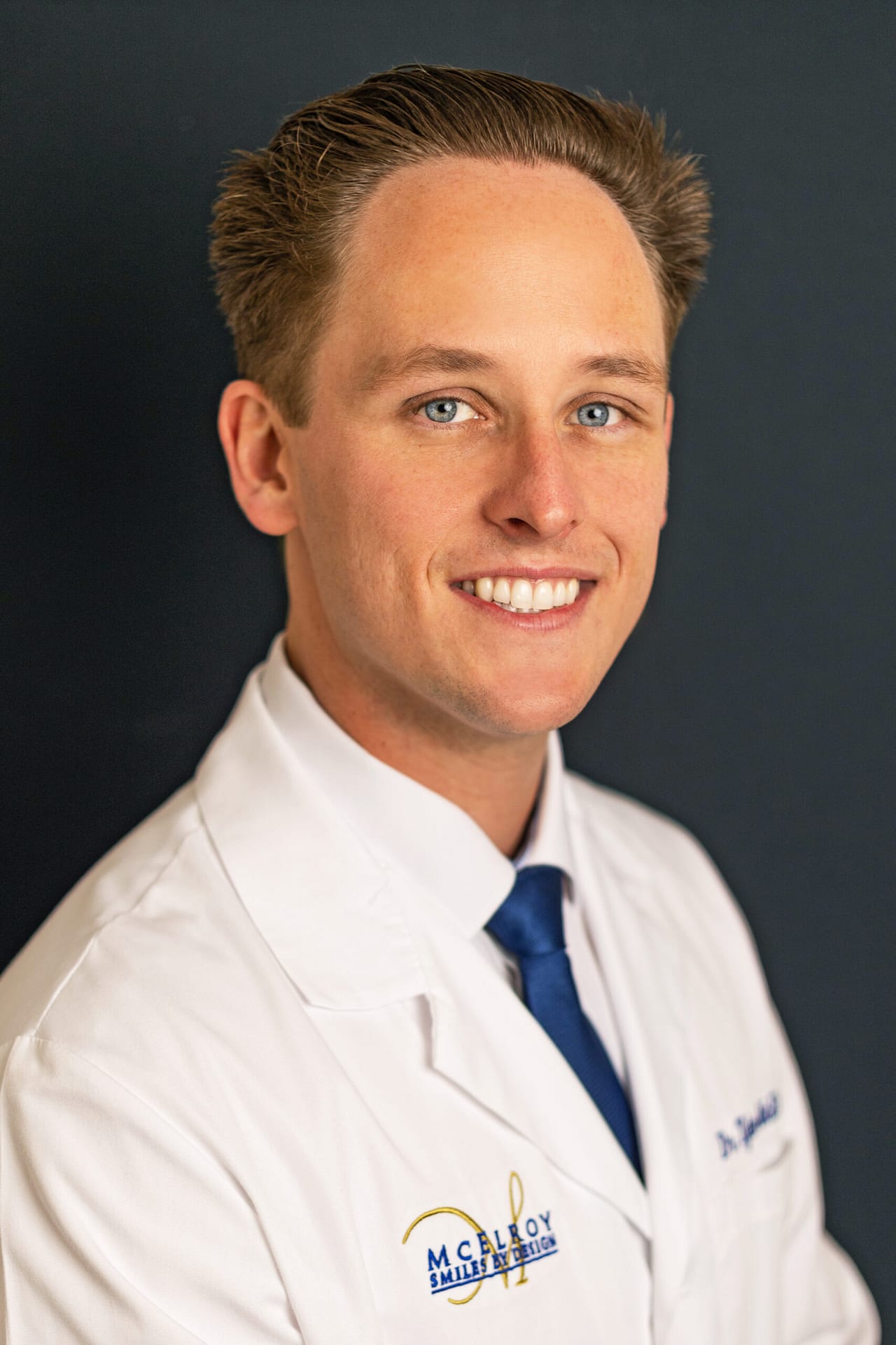 Dr. Tyler McElroy, DMD, surgeon and cosmetic-makeover specialist at McElroy Smiles in Encinitas, California.